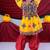 Cotton blend woven full sleeves navratri theme banjara embroidered kediya with coordinating dhoti set - yellow