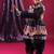 Cotton blend woven full sleeves navratri theme banjara embroidered kediya with coordinating dhoti set - black