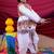 Cotton blend woven full sleeves navratri theme banjara embroidered kediya with coordinating dhoti set - white