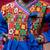Cotton blend woven full sleeves navratri theme banjara embroidered kediya with coordinating dhoti set - blue