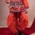 Cotton blend woven full sleeves navratri theme banjara embroidered kediya with coordinating dhoti set - orange