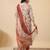 women's cream rayon floral printed a-line kurta set