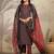 women's black rayon ethnic motifs straight kurta set