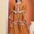 Yellow  cotton printed  sharara set