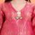 Pink  cotton printed  kurta set