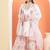 White cotton printed  sharara set