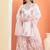 White cotton printed  sharara set