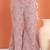 Pink  cotton embroidered  co ord set