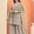 Green cotton embroidered  sharara set