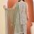 Green cotton embroidered  sharara set