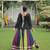 Black Kutchi Work Peplum Top With Rayon Anarkali Multi Flared Lehenga