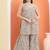 Green cotton embroidered  sharara set