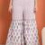 White cotton printed  sharara set