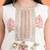 White cotton printed  sharara set