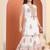 White cotton printed  sharara set