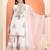 White cotton printed  sharara set