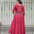 Maroon Roman Kutchi Work Peplum Top With Anarkali Flared Lehenga