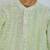 Green cotton embroidered  kurta pyjama