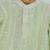 Green cotton embroidered  kurta pyjama