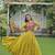 Paroot Roman Kutchi Work Peplum Top With Anarkali Flared Lehenga