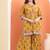 Yellow  cotton printed  sharara set