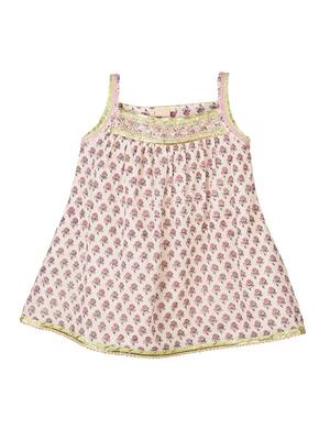 White cotton printed  co ord set 5
