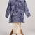 Blue  cotton embroidered  kurta pyjama