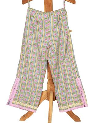 Blue  cotton printed  kurta set 4