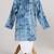 Blue  cotton embroidered  kurta pyjama
