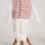 White cotton embroidered  kurta pyjama