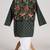 Green cotton embroidered  kurta pyjama