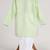 Green cotton embroidered  kurta pyjama