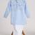 Blue  cotton plain  kurta pyjama