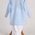 Blue  cotton plain  kurta pyjama