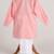 Pink  cotton plain  kurta pyjama