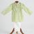Green cotton plain  kurta pyjama