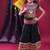 Navratri theme cotton half sleeves kutch work embroidered lehenga choli with dupatta - black