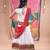 Navratri theme cotton half sleeves kutch work embroidered lehenga choli with dupatta - white