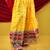 Navratri theme cotton half sleeves kutch work embroidered lehenga choli with dupatta - yellow