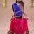 Navratri theme cotton half sleeves kutch work embroidered lehenga choli with dupatta - pink