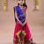Navratri theme cotton half sleeves kutch work embroidered lehenga choli with dupatta - pink