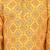 Boys cotton jaipuri block printed kurta & pyjama set - mustard