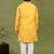 Boys cotton bandhani print kurta & pyjama set - yellow
