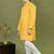 Boys cotton bandhani print kurta & pyjama set - yellow