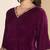 purple velvet embellished kurta with palazzo