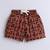 Brown geometric printed cotton blend co-ord set