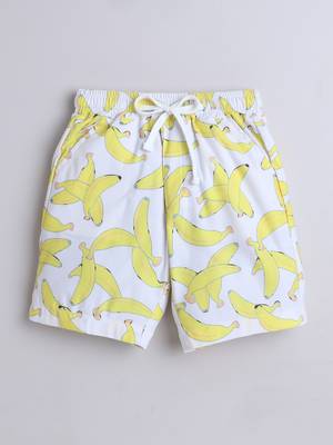Yellow banana printed cotton blend co-ord set 4