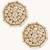gold plated elegant kundan stone studded & pearl beaded disc studs