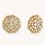 gold plated elegant kundan stone studded & pearl beaded disc studs