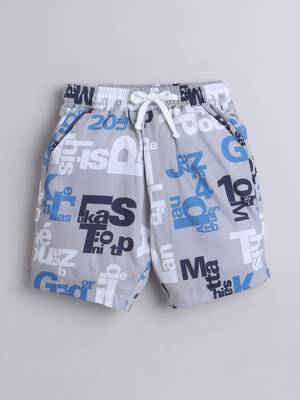 Grey alphabet printed cotton blend co-ord set 4